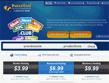 Tablet Screenshot of buzzzhost.com